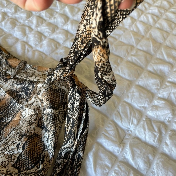 Zara snake print mini ruffle skorts - Picture 7 of 9